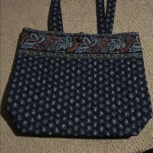 Vera Bradley Floral Quilted Tote Bag - Blue